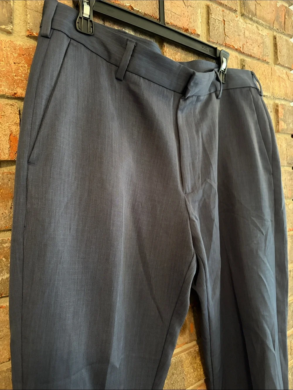 Van Heusen Men's Dark Blue Dress Pants - Straight Tailored